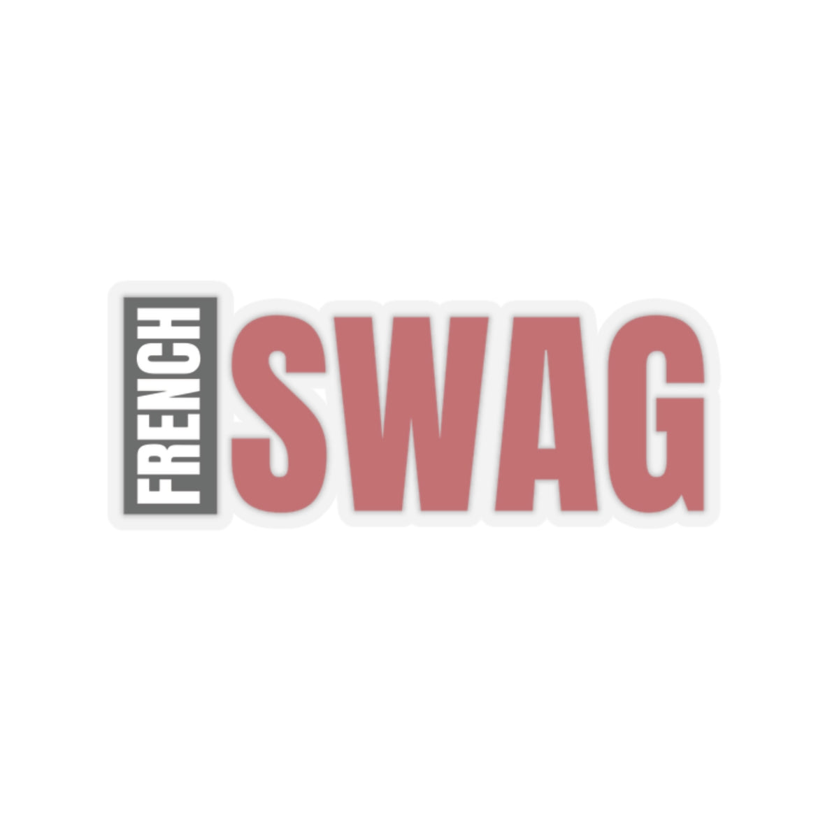 autocollant transparent french swag