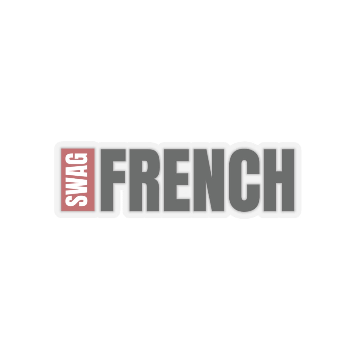 sticker transparent french swag